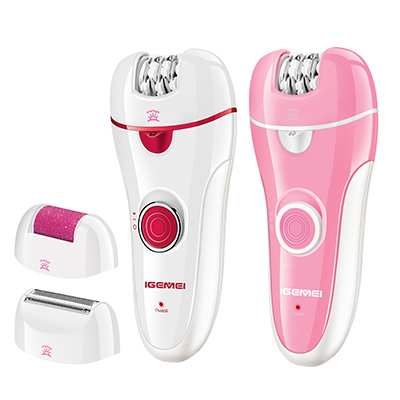 Σετ 3 σε 1 Συσκευή Περιποίησης - Αποτριχωτική/ Ξυριστική/ Λίμα Αφαίρεσης Κάλων GEMEI - Professional Lady Epilator GM-7001