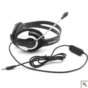 KOMC® Ενσύρματα Αναδιπλούμενα Gaming Ακουστικά Κεφαλής On Ear με Μικρόφωνο & Σύνδεση 3.5mm S66 σε Διάφορα Χρώματα