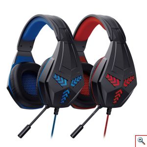 KOMC® Ενσύρματα Gaming Ακουστικά Κεφαλής με Μικρόφωνο & Σύνδεση USB G321 σε Διάφορα Χρώματα