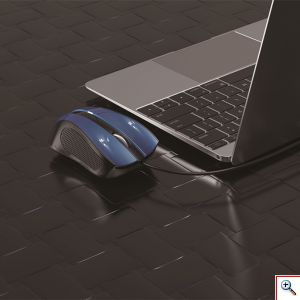 EZRA Ενσύρματο Οπτικό Ποντίκι Υπολογιστή Εργονομικά Σχεδιασμένο USB 2.4GHz - Wired Optical Mouse AM02
