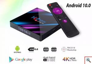 Bluetooth Μετατροπέας Smart Tv Box 4K UHD Android 10.0 4GB RAM / 32GB Flash 64bit WiFi SD / USB