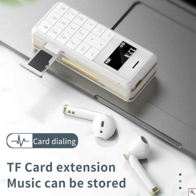 Mini Κινητό Τηλέφωνο Dual SIM & Bluetooth με Ασύρματα Ακουστικά Handsfree - Mini CellPhone 