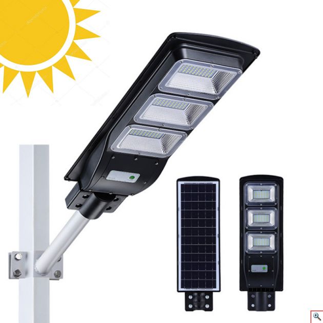Ηλιακό Φωτιστικό - Προβολέας Δρόμου 6500K 60W με Φωτοβολταϊκό Πάνελ & Ασύρματο Χειριστήριο