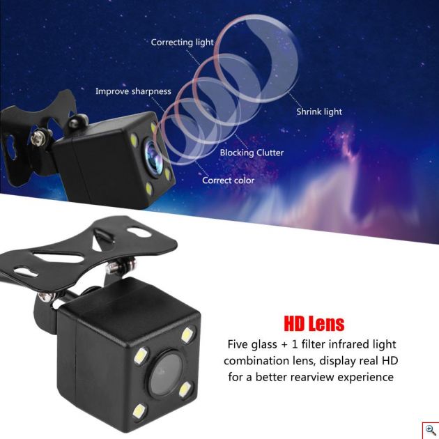 Σετ 2 x Κάμερα Εξωτερικού Καθρέπτη & Οπισθοπορείας Parking Αυτοκινήτου 135° με Νυχτερινή Λήψη - Car Rear View Camera