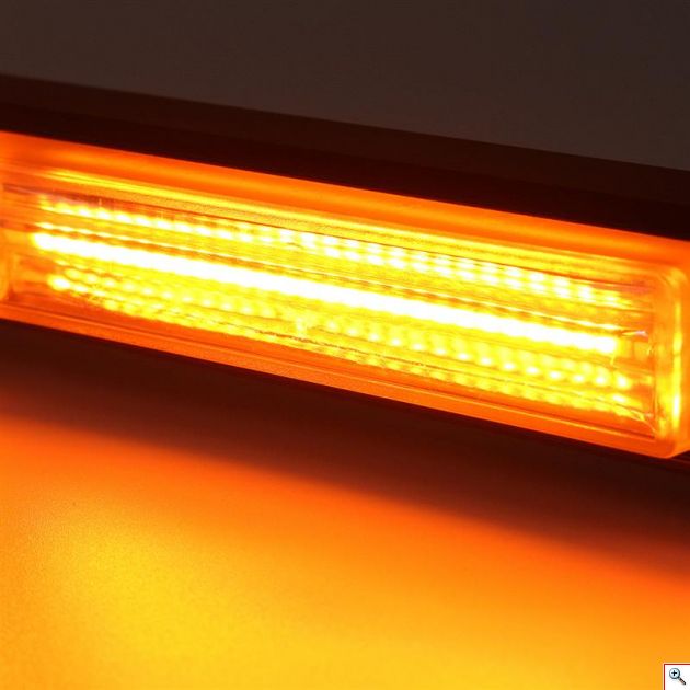 LED Μπάρα Προβολέας Εργασίας Οροφής Έκτακτης Ανάγκης IP67 Πορτοκαλί Φάρος 3000 lumens 12/24v με 16 Λειτουργίες & Χειριστήριο
