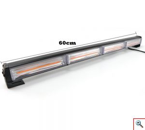 LED Μπάρα Προβολέας Εργασίας Οροφής Έκτακτης Ανάγκης IP67 Πορτοκαλί Φάρος 3000 lumens 12/24v με 16 Λειτουργίες & Χειριστήριο