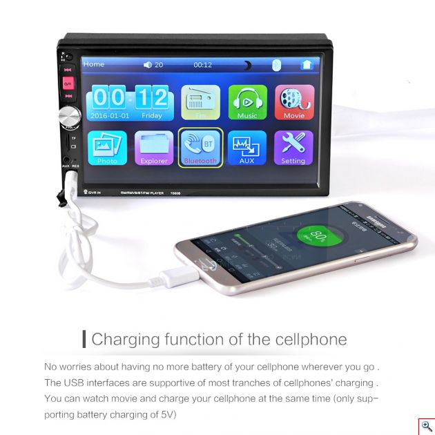 Multimedia Ηχοσύστημα με Οθόνη Αφής 7