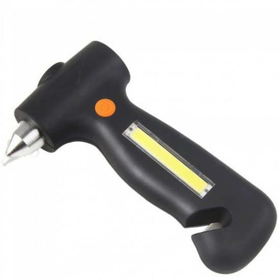 Πολυεργαλείο Αυτοκινήτου Έκτακτης Ανάγκης με Φακό & Φωτιστικό SOS Κόκκινο LED, Κόφτη Ζώνης, Σφυράκι Τζαμιών & Μαγνήτη