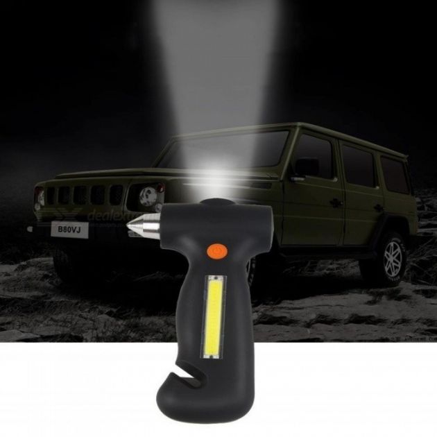 Πολυεργαλείο Αυτοκινήτου Έκτακτης Ανάγκης με Φακό & Φωτιστικό SOS Κόκκινο LED, Κόφτη Ζώνης, Σφυράκι Τζαμιών & Μαγνήτη