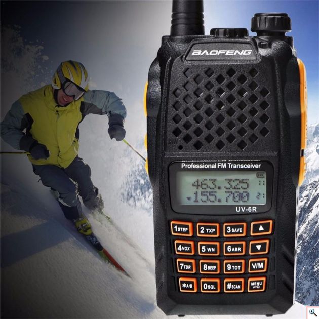 Πομποδέκτης VHF UHF 5W Φορητός Dual Band Ασύρματος με Μεγάλη Μπαταρία, 128 Κανάλια & Ακουστικό