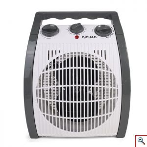 Επιδαπέδιο Φορητό Αερόθερμο 2000W με 3 Επίπεδα Θερμότητας & Χρονοδιακόπτη