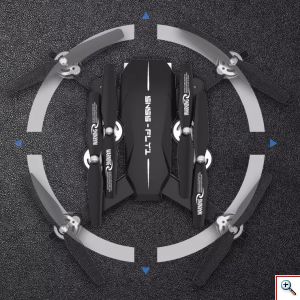 Αναδιπλούμενο Τετρακόπτερο Drone με Διπλή Κάμερα 4K HD WiFi με Τηλεχειριστήριο - Συνδεσιμότητα με Κινητά & GPS