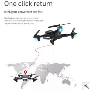 Αναδιπλούμενο Τετρακόπτερο Drone με Διπλή Κάμερα 4K HD WiFi με Τηλεχειριστήριο - Συνδεσιμότητα με Κινητά & GPS