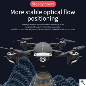 Αναδιπλούμενο Τετρακόπτερο Drone με Διπλή Κάμερα 4K HD WiFi με Τηλεχειριστήριο - LED Φωτισμό - Συνδεσιμότητα με Κινητά & GPS