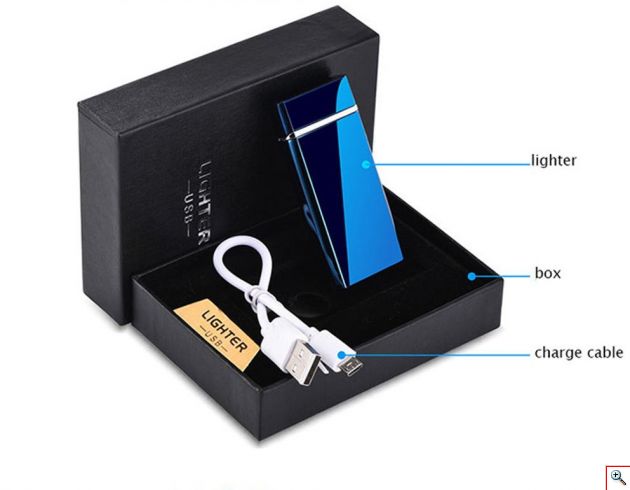 Αντιανεμικός X Arc Αναπτήρας Διπλής Ακτίνας - Double Plasma Arc Touch Lighter USB