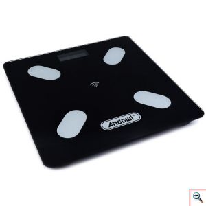 Andowl® Έξυπνη WiFi Bluetooth Ζυγαριά Ψηφιακή με Λιπομετρητή & Σύνδεση στο Κινητό Q-D001