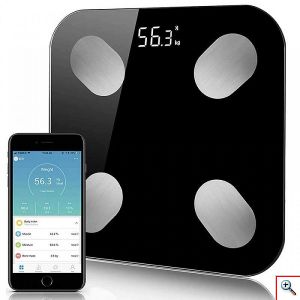 Andowl® Έξυπνη WiFi Bluetooth Ζυγαριά Ψηφιακή με Λιπομετρητή & Σύνδεση στο Κινητό Q-D001