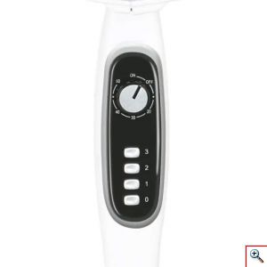 Hoomei® Επιδαπέδιος Περιστρεφόμενος Ανεμιστήρας με Χρονοδιακόπτη 60W 40cm Πτυσσόμενος Ορθοστάτης με 3 Ταχύτητες