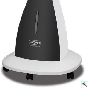 Hoomei® Επιδαπέδιος Περιστρεφόμενος Ανεμιστήρας Υδρονέφωσης 90W με Διάμετρο 40cm Τηλεχειριστήριο - 3 Ταχύτητες & Χρονοδιακόπτη