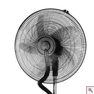 Hoomei® Επιδαπέδιος Περιστρεφόμενος Ανεμιστήρας Υδρονέφωσης 90W με Διάμετρο 40cm Τηλεχειριστήριο - 3 Ταχύτητες & Χρονοδιακόπτη