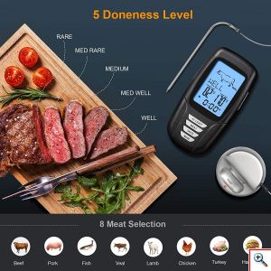 Ασύρματο Ψηφιακό Θερμόμετρο Κρέατος BBQ