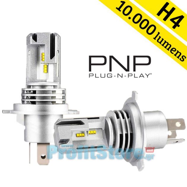 Compact PNP LED Λάμπες Αυτοκινήτου H4 50W (2x25W) 10000Lm (2x5000lm) 6500K - Λαμπτήρες Πορείας Car LED Headlights