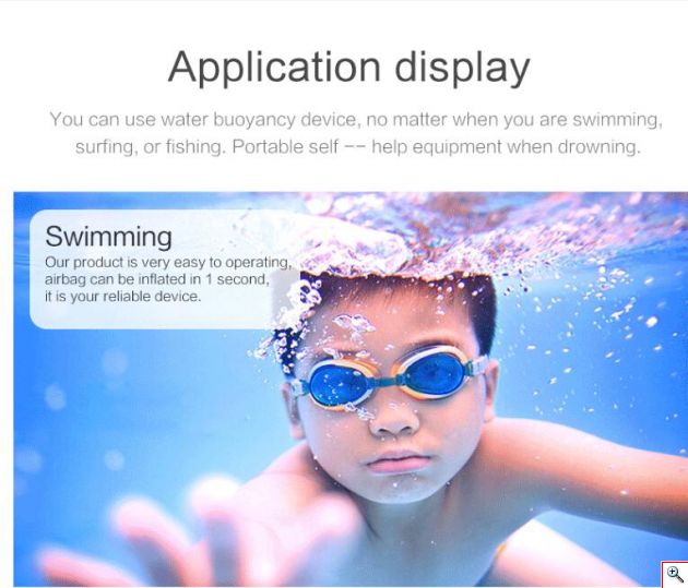 Σωστικό Φουσκωτό Βραχιόλι Σωσίβιο Έκτακτης Ανάγκης για Κολύμβηση & Θαλάσσια Σπορ - Life Saving Wrist Band