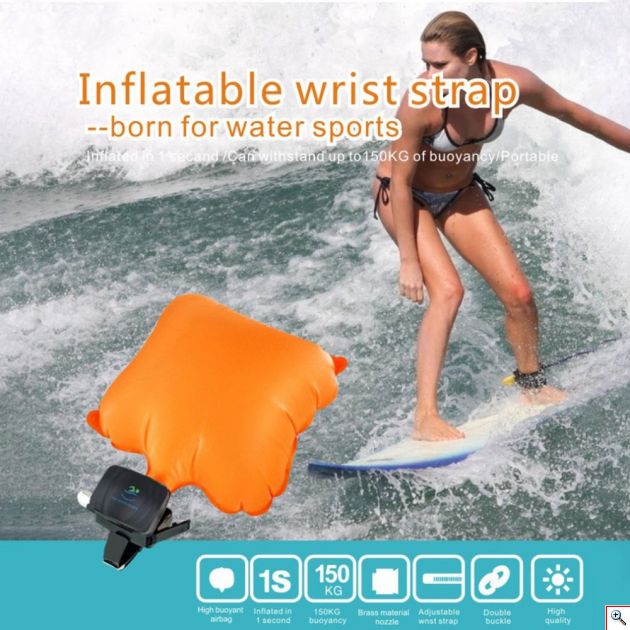 Σωστικό Φουσκωτό Βραχιόλι Σωσίβιο Έκτακτης Ανάγκης για Κολύμβηση & Θαλάσσια Σπορ - Life Saving Wrist Band