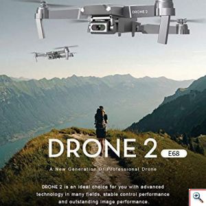 Ronshin® Αναδιπλούμενο Τετρακόπτερο Drone 4K HD 2.4GHz WiFi με Ευρυγώνιο Φακό - Τηλεχειριστήριο - Συνδεσιμότητα με Κινητά & Τσάντα Μεταφοράς