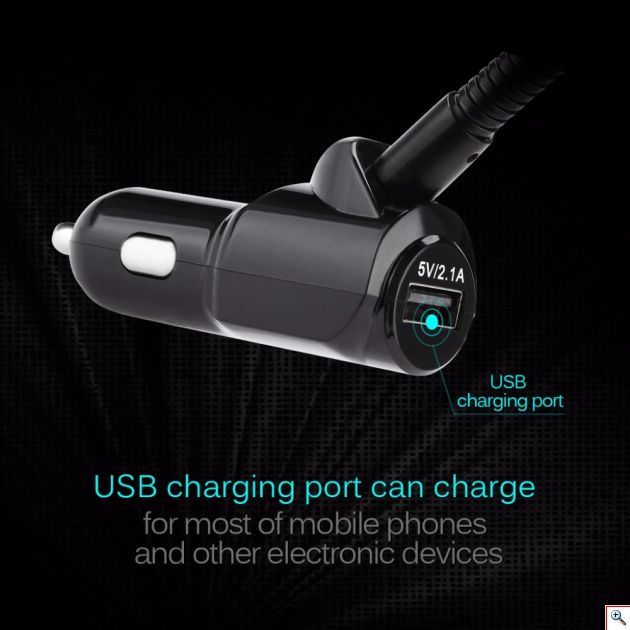 Ασύρματος Πομπός Bluetooth USB, SD, AUX MP3 Player & Φορτιστής USB Αυτοκινήτου με Μικρόφωνο Handsfree 12V - 24V - Car FM Transmitter
