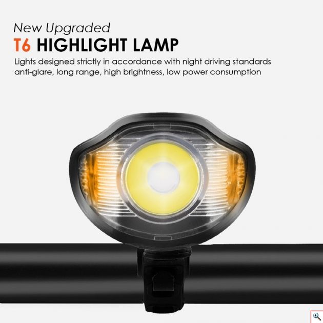 Αδιάβροχη Κόρνα Σειρήνα 150dB - Φώτα Πορείας LED με LCD Οθόνη & Χρονόμετρο, Μετρητής Ταχύτητας & Απόστασης Ποδηλάτου με Πολλές Λειτουργίες