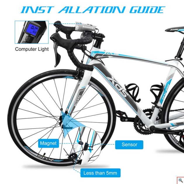 Αδιάβροχη Κόρνα Σειρήνα 150dB - Φώτα Πορείας LED με LCD Οθόνη & Χρονόμετρο, Μετρητής Ταχύτητας & Απόστασης Ποδηλάτου με Πολλές Λειτουργίες
