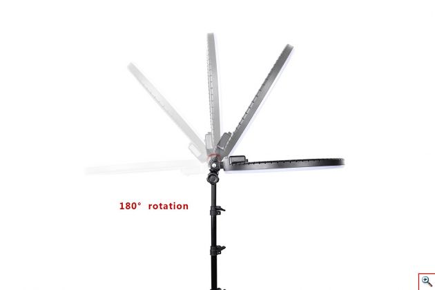 Μεγάλο Φωτογραφικό Δαχτυλίδι 3 x Βάσεων Κινητού & Κάμερας - Φωτιστικό Ring Lamp Light LED 43cm με 3 Χρώματα Φωτισμού, Dimmer, Τρίποδο, Τηλεχειριστήριο