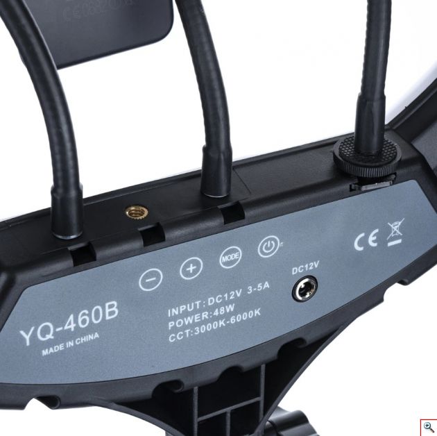 Μεγάλο Φωτογραφικό Δαχτυλίδι 3 x Βάσεων Κινητού & Κάμερας - Φωτιστικό Ring Lamp Light LED 43cm με 3 Χρώματα Φωτισμού, Dimmer, Τρίποδο, Τηλεχειριστήριο