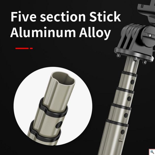 Φορητό Selfie Stick & Τρίποδο Ring Light με Bluetooth Χειριστήριο - Επαναφορτιζόμενο USB Φωτιστικό Φωτογραφικό Δαχτυλίδι με 3 Χρώματα Φωτισμού, Dimmer, Stand & Βάση για Κινητό - Photo Lamp