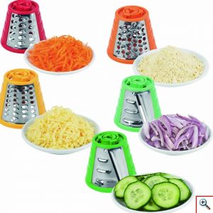 Hoomei® Ηλεκτρικός Κόφτης 5 σε 1 Φρούτων & Λαχανικών 150W Κόκκινος HM-6130