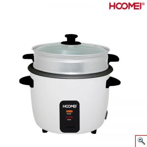 Hoomei® Βραστήρας Ρυζιού 400W με Αποσπώμενο Αντικολλητικό Εσωτερικό Δοχείο Αλουμινίου HM-5308