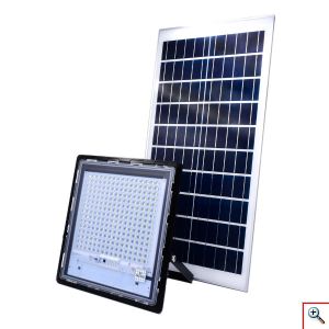 Αδιάβροχος Ηλιακός προβολέας με 240LED Αλουμινίου 300W IP67 με Τηλεχειριστήριο και Χρονοδιακόπτη