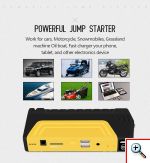 Σετ SOS Jump Starter & Κομπρεσέρ Αυτοκινήτου - 16800mAh Εκκινητής Power Bank USB & Τρόμπα Αέρος με LED Φακό Αστυνομίας & Κόφτη Ζώνης - Φορτίζει από Κινητό μέχρι Αυτοκίνητο
