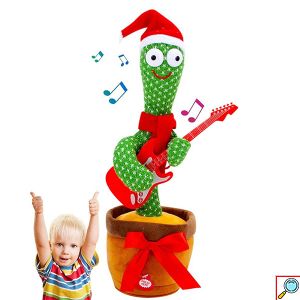 XMAS Funky Cactus - Χριστουγεννιάτικο Παιδικό Παιχνίδι Κάκτος που Χορεύει, Τραγουδάει & Επαναλαμβάνει - Dancing & Singing Cactus