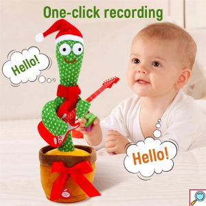 XMAS Funky Cactus - Χριστουγεννιάτικο Παιδικό Παιχνίδι Κάκτος που Χορεύει, Τραγουδάει & Επαναλαμβάνει - Dancing & Singing Cactus