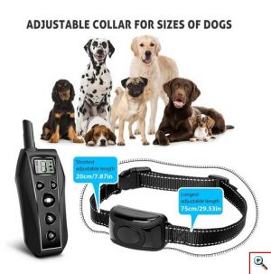 Αδιάβροχο Κολάρο Εκπαίδευσης Σκύλων Ρυθμιζόμενου Μεγέθους με 3 Λειτουργίες Ήχου - Δόνησης - Ηλεκτροσόκ - 8 Επίπεδα Έντασης & Εμβέλεια 600μ Τ700
