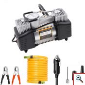 Heavy Duty Διπλό Κομπρεσέρ Αέρος 12V με 2 Κυλίνδρους Αυτοκινήτου 85 lt/min 150PSI με Μανόμετρο & Θήκη Μεταφοράς 628 4x4 - Air Compressor 