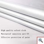 Heavy Duty Αδιάβροχη Oxford Κουκούλα Αυτοκινήτου Anti UV με Αντανακλαστικές Ταινίες, Λάστιχο & Φερμουάρ CARSUN Large 480x175x120cm - Μπλε