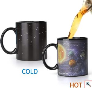 StarryMug Κούπα που Αλλάζει με την Θερμότητα Γαλαξίες - Αστέρια - Κρυφό Ηλιακό Σύστημα CRYPTO TRADER TRADING CRYPTOCURRENCY TO THE MOON MUG NFT Κεραμική - Solar System Mug