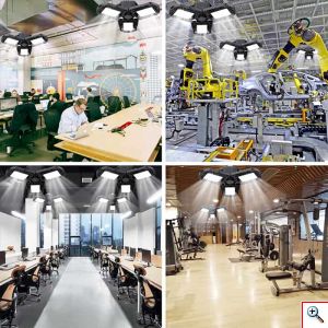 360° Superbright Λάμπα Γκαράζ, Συνεργείου Ανακλαστήρας 4000lm LED - Φωτιστικό Ε27 - Garage Light