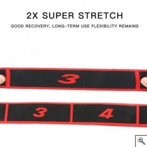 Ιμάντας - Λάστιχο Διατάσεων 8 Επιπέδων 95cm - Yoga & Pilates Stretch Band σε Διάφορα Χρώματα