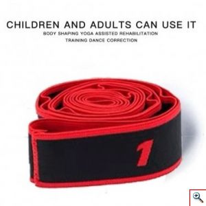 Ιμάντας - Λάστιχο Διατάσεων 8 Επιπέδων 95cm - Yoga & Pilates Stretch Band σε Διάφορα Χρώματα