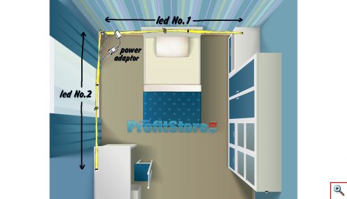 Έξυπνη Ταινία LED 10m (2x5m) Wifi με App Κινητού FunLit® RGB Φωτορυθμικό SMD5050 USB 30LED/2.4W/m 2.4GHz & Ασύρματο Χειριστήριο - Αυτοκόλλητος Ατμοσφαιρικός Φωτισμός Εσωτερικού Χώρου
