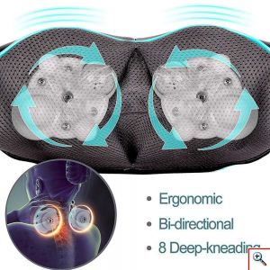 Ισχυρή Συσκευή Μασάζ Shiatsu Songen® 12V για Αντιμετώπιση του Πόνου στο Λαιμού, Αυχένα, Πλάτη με Θερμότητα - Υπέρυθρη Ακτινοβολία